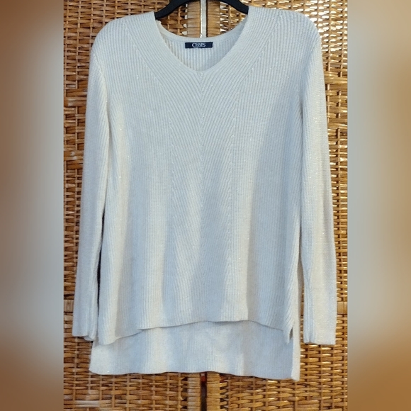 Chaps women's off white sweater - Picture 1 of 4